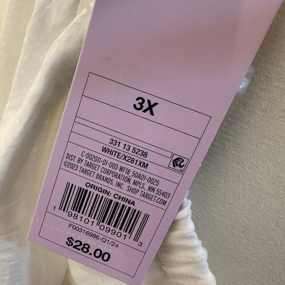 Target Women’s White Halter Dress – Size 3X – NWT – Summer Resort Wear - Picture 5 of 8